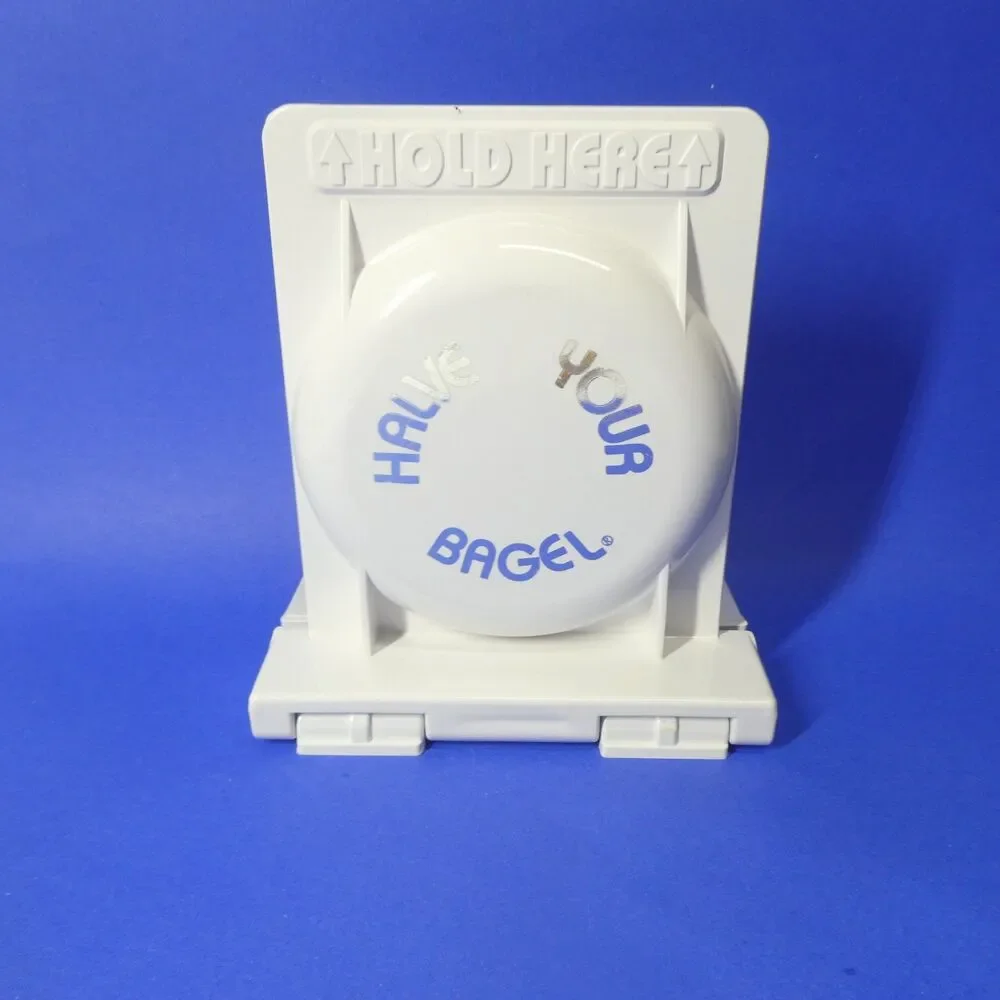Halve Your Bagel - Bagel Slicing Holder Tool - Clever Concepts USA